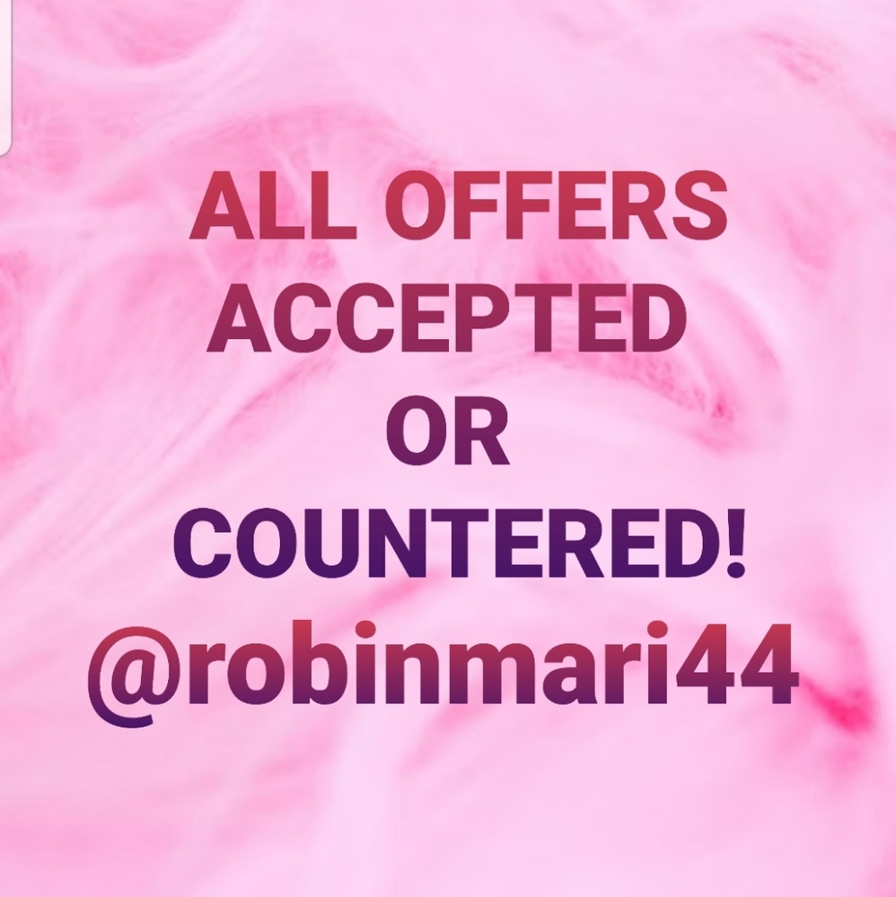 All reasonable offers will be accepted or counter-offered. Check out my closet!